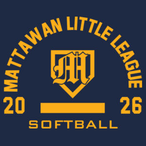 Softball- - Port & Co™ Women's Core Fleece Pullover Hooded Sweatshirt Design