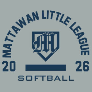 Softball- - Youth Core Fleece Crewneck Sweatshirt - Youth Core Fleece Crewneck Sweatshirt Design