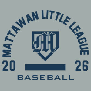 Baseball- - Youth Core Fleece Crewneck Sweatshirt Design