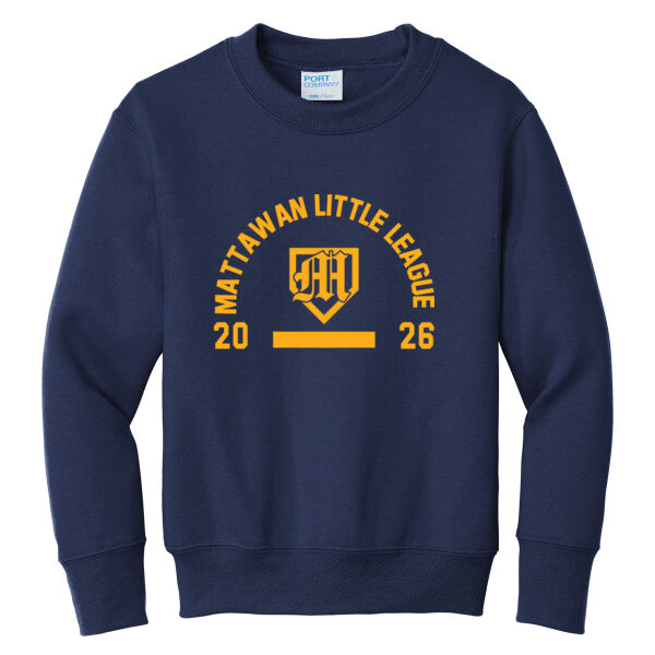 Little League- - Youth Core Fleece Crewneck Sweatshirt Thumbnail