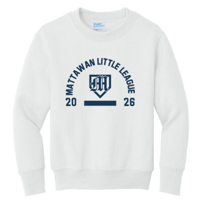 Little League- - Youth Core Fleece Crewneck Sweatshirt (NAME OPTION) Thumbnail