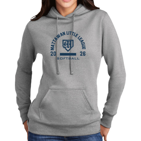 Softball- - Port & Co™ Women's Core Fleece Pullover Hooded Sweatshirt Thumbnail