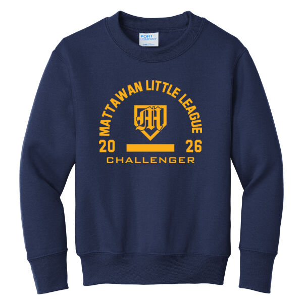 Challenger- - Youth Core Fleece Crewneck Sweatshirt Thumbnail
