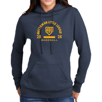Baseball-Port & Co™ Women's Core Fleece Pullover Hooded Sweatshirt Thumbnail