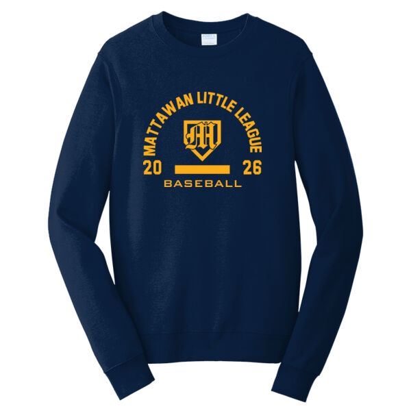 Baseball-Fan Favorite Fleece Crewneck Sweatshirt Thumbnail