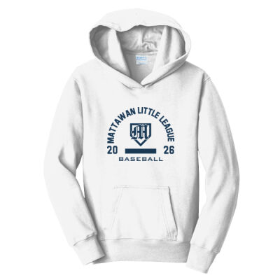 Baseball- - Youth Fan Favorite Fleece Pullover Hooded Sweatshirt Thumbnail