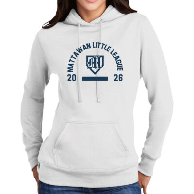 Little League- - Port & Co™ Women's Core Fleece Pullover Hooded Sweatshirt Thumbnail