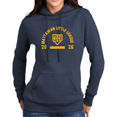 Little League- - Port & Co™ Women's Core Fleece Pullover Hooded Sweatshirt Thumbnail