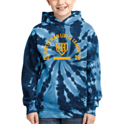 Little League- - Youth Tie Dye Pullover Hooded Sweatshirt Thumbnail