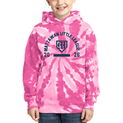 Little League- - Youth Tie Dye Pullover Hooded Sweatshirt Thumbnail